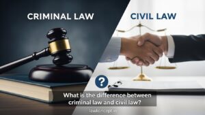 what is the difference between criminal law and civil law